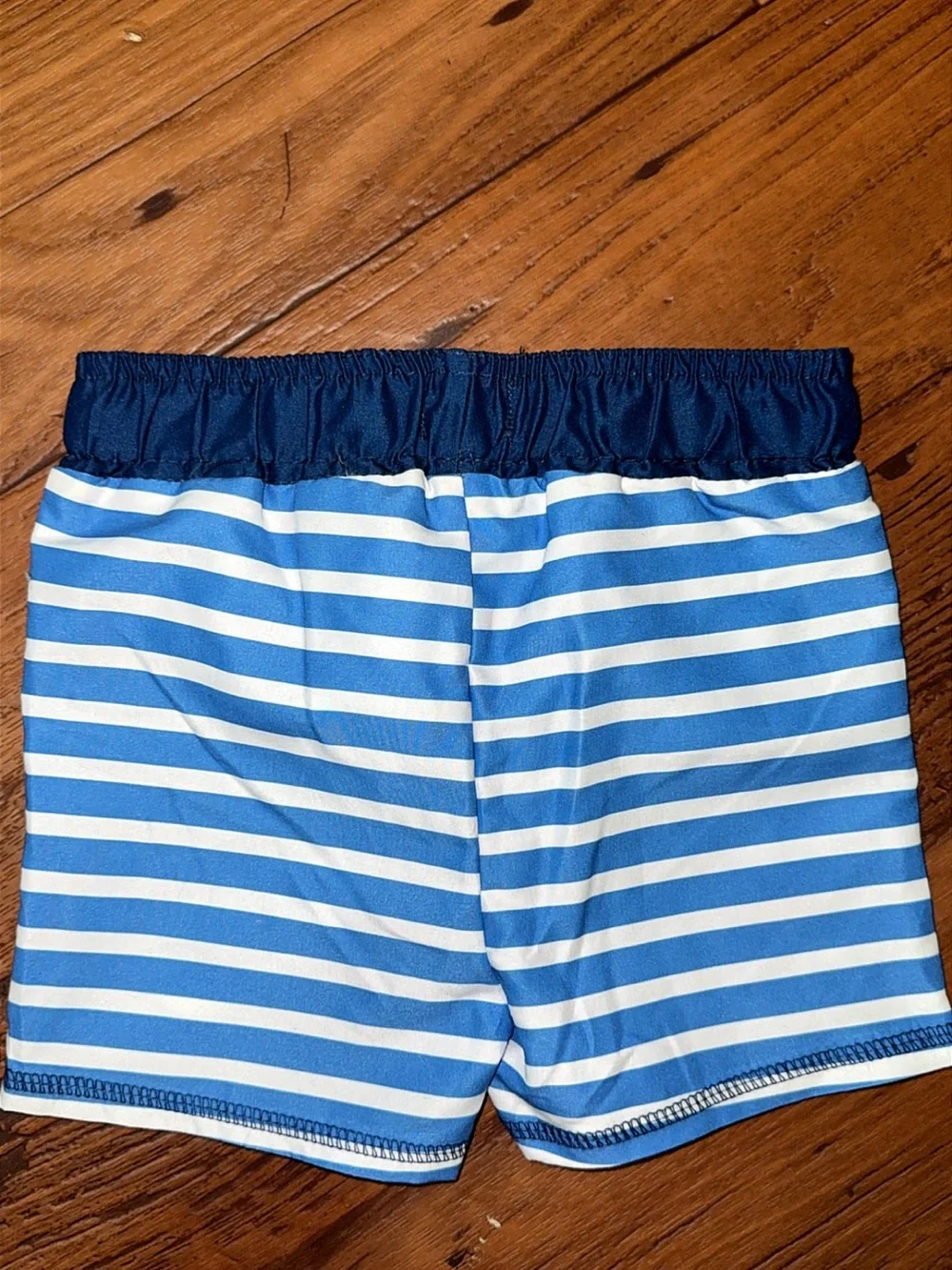 NWOT Mudpie Boys' Shark Applique Swim Trunks Size: 6-9 months X-small